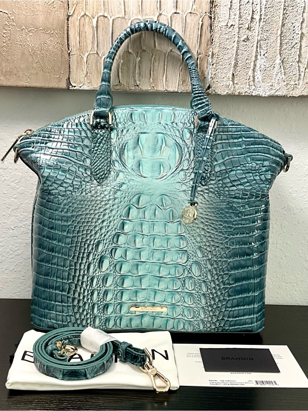 Brahmin LG. Duxbury SPEARMINT MELBOURNE W/2 Eyes NWT
